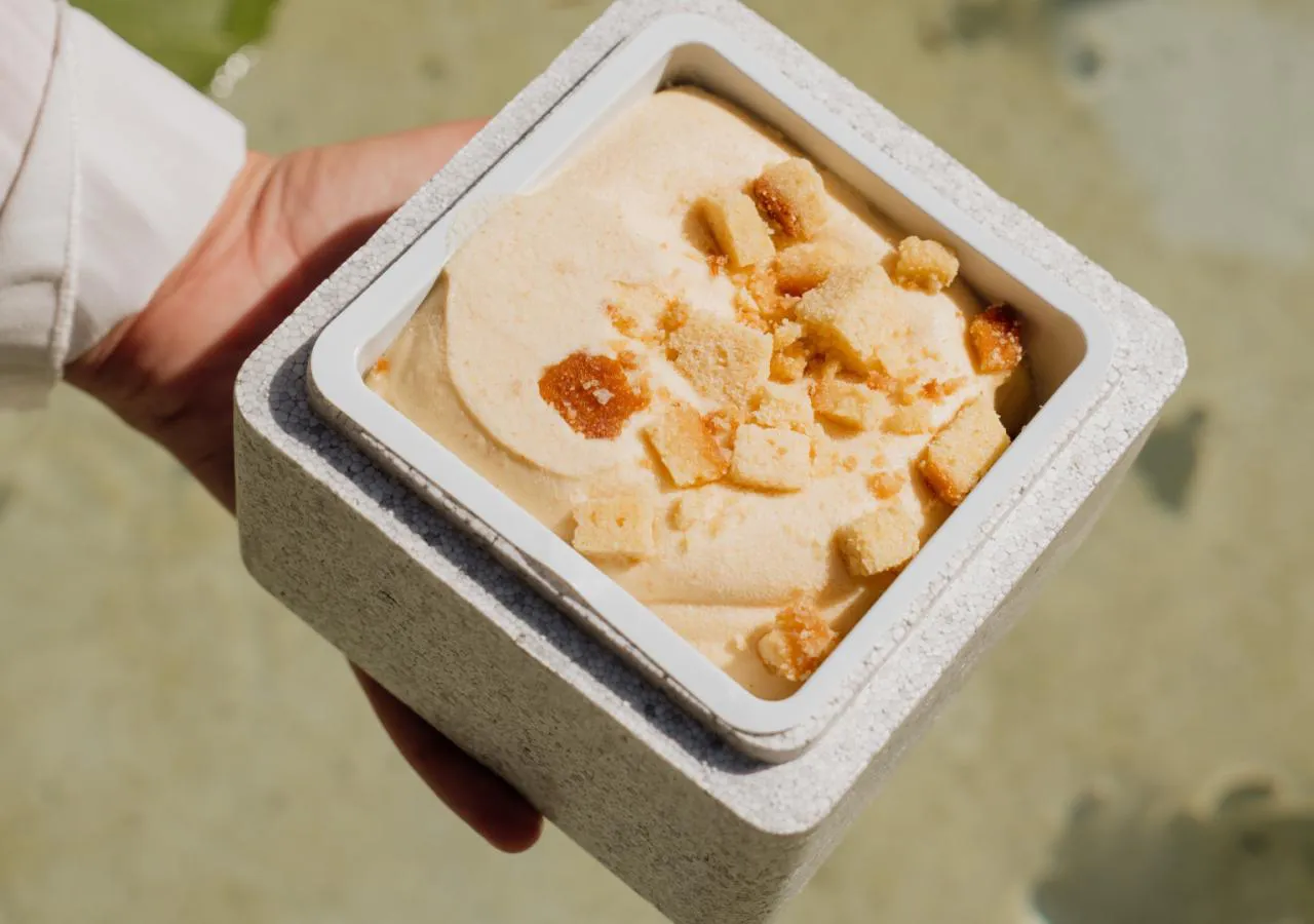 Helado de mantecado